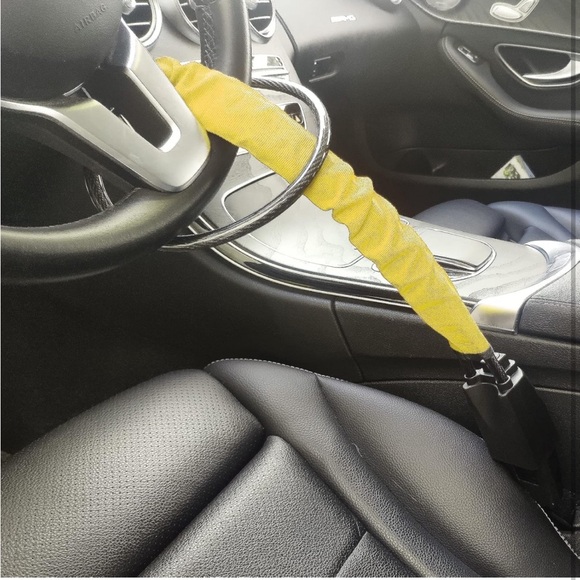 Universal Fit Steering Wheel Lock&SeatBelt AntiTheft Lock w Keys🔐4Car🚗Security - Picture 7 of 8